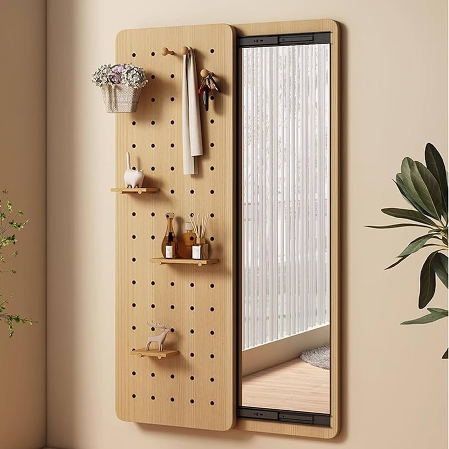 収納付け玄関鏡、全身鏡 、新品 玄関鏡 全身 風水 全身鏡 収納 おしゃれ 姿見鏡 割れない